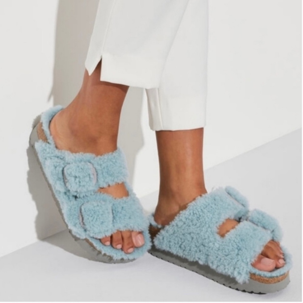 Birkenstock Papillio Arizona shearling sandal size 38